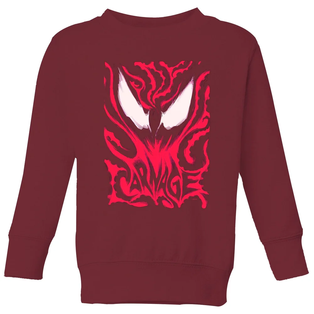 Venom Carnage Kids' Sweatshirt - Burgundy - 98/104 (3-4 jaar) Afbeelding 1