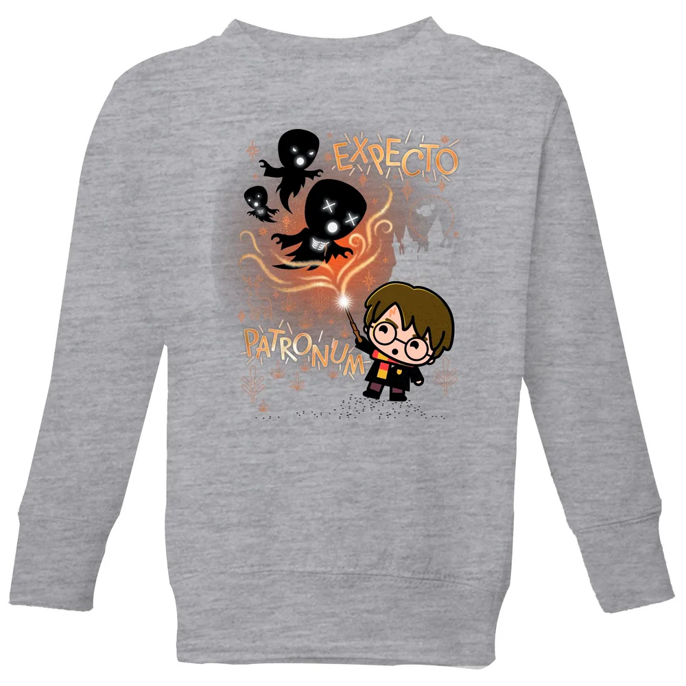 Harry Potter Kids Expecto Patronum Kids' Sweatshirt - Grey - 146/152 (11-12 jaar) Afbeelding 1