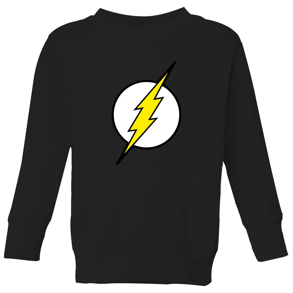 Justice League Flash Logo Kids' Sweatshirt - Black - 98/104 (3-4 jaar) Afbeelding 1