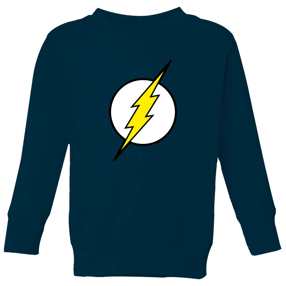 Justice League Flash Logo Kids' Sweatshirt - Navy - 98/104 (3-4 jaar) Afbeelding 1