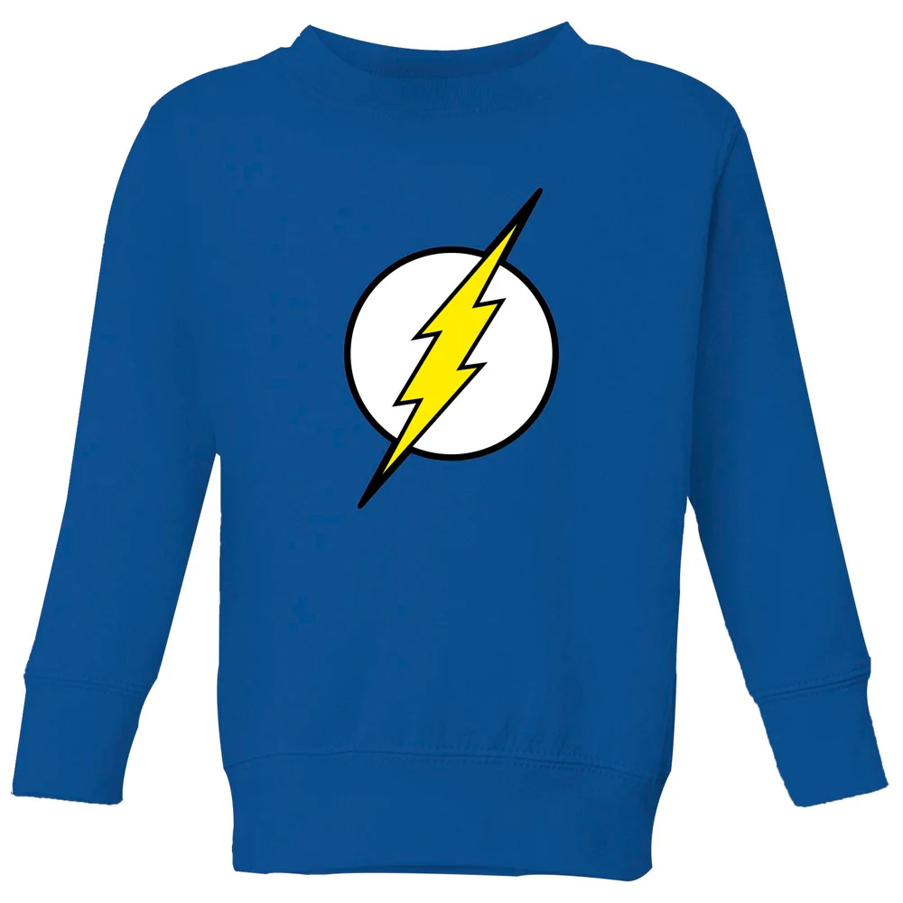 Justice League Flash Logo Kids' Sweatshirt - Blue - 98/104 (3-4 jaar) Afbeelding 1