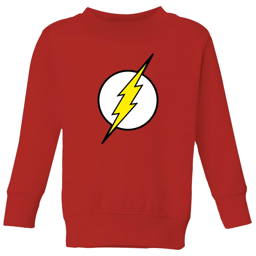 Justice League Flash Logo Kids' Sweatshirt - Red - 98/104 (3-4 jaar) Afbeelding 1