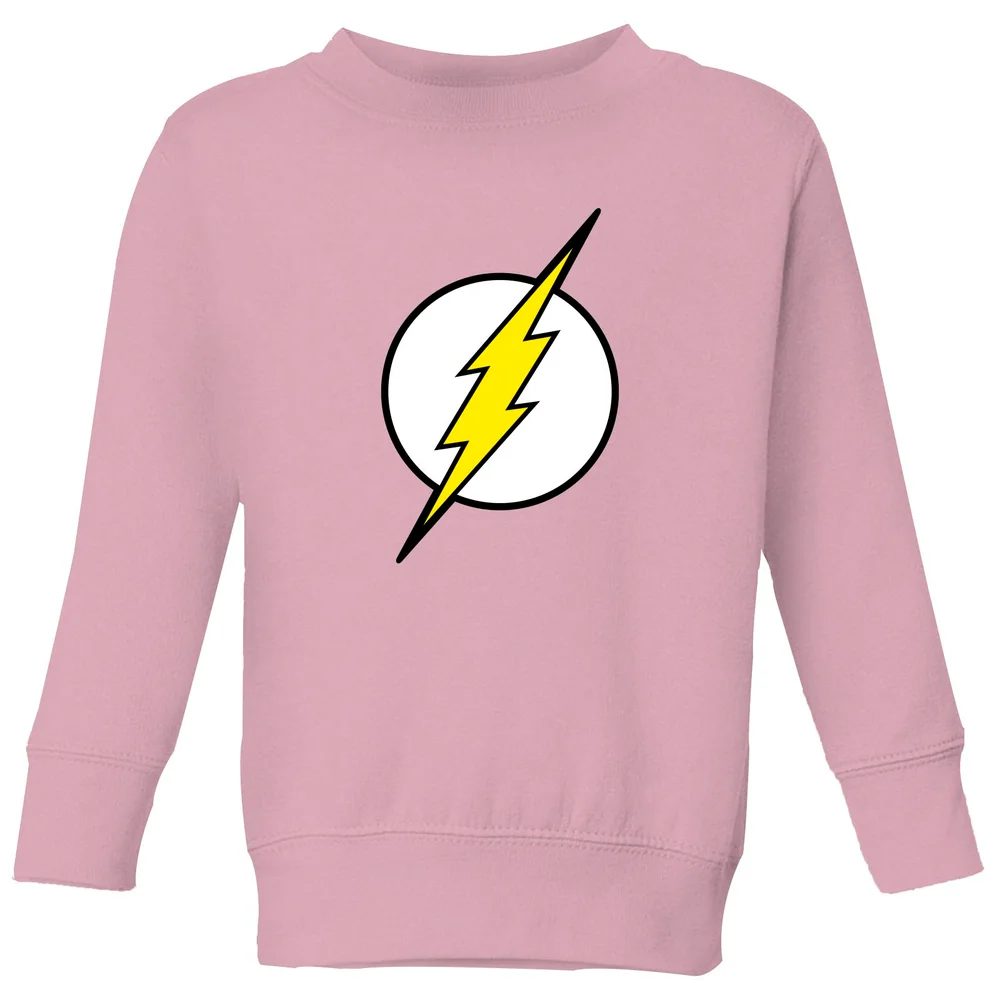 Justice League Flash Logo Kids' Sweatshirt - Baby Pink - 98/104 (3-4 jaar) Afbeelding 1