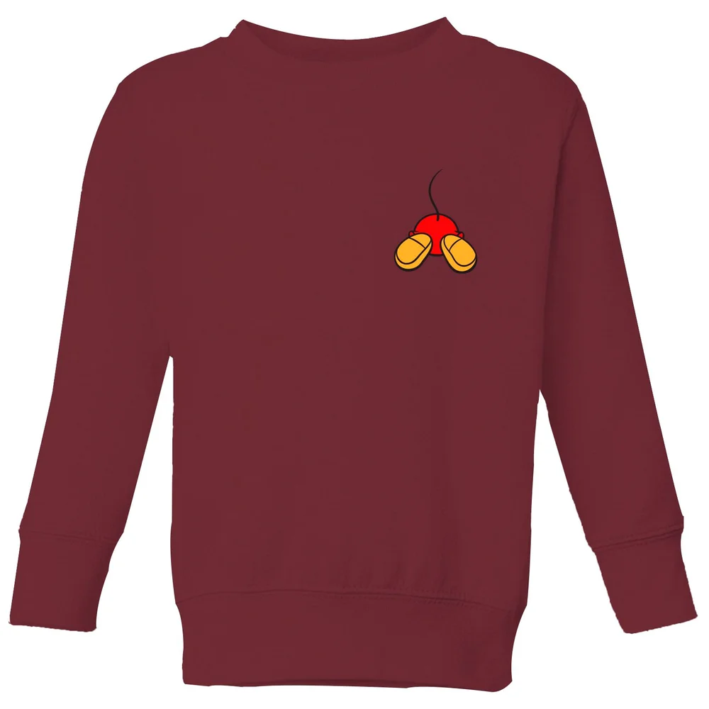 Disney Mickey Mouse Backside Kids' Sweatshirt - Burgundy - 98/104 (3-4 jaar) Afbeelding 1