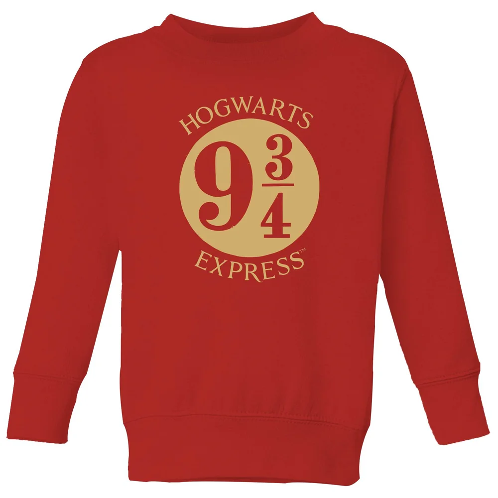 Harry Potter Platform Kids' Sweatshirt - Red - 98/104 (3-4 jaar) Afbeelding 1