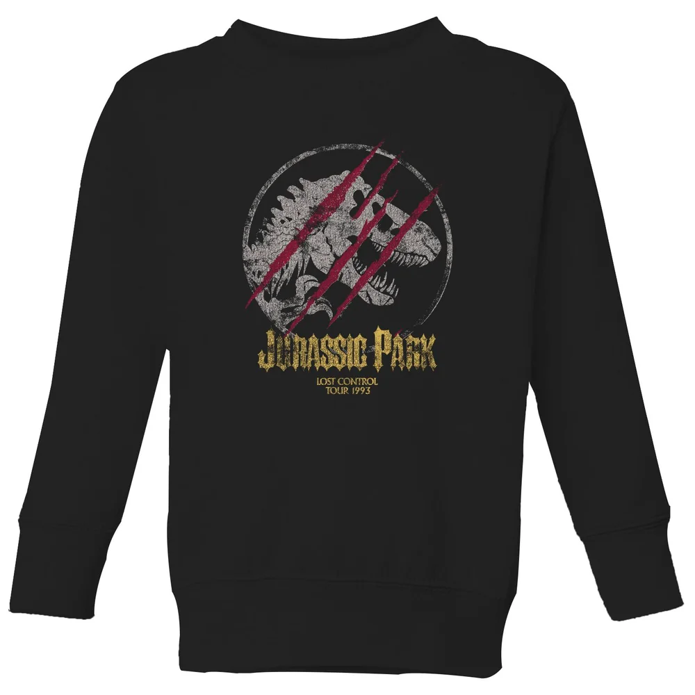 Jurassic Park Lost Control Kids' Sweatshirt - Black - 98/104 (3-4 jaar) Afbeelding 1