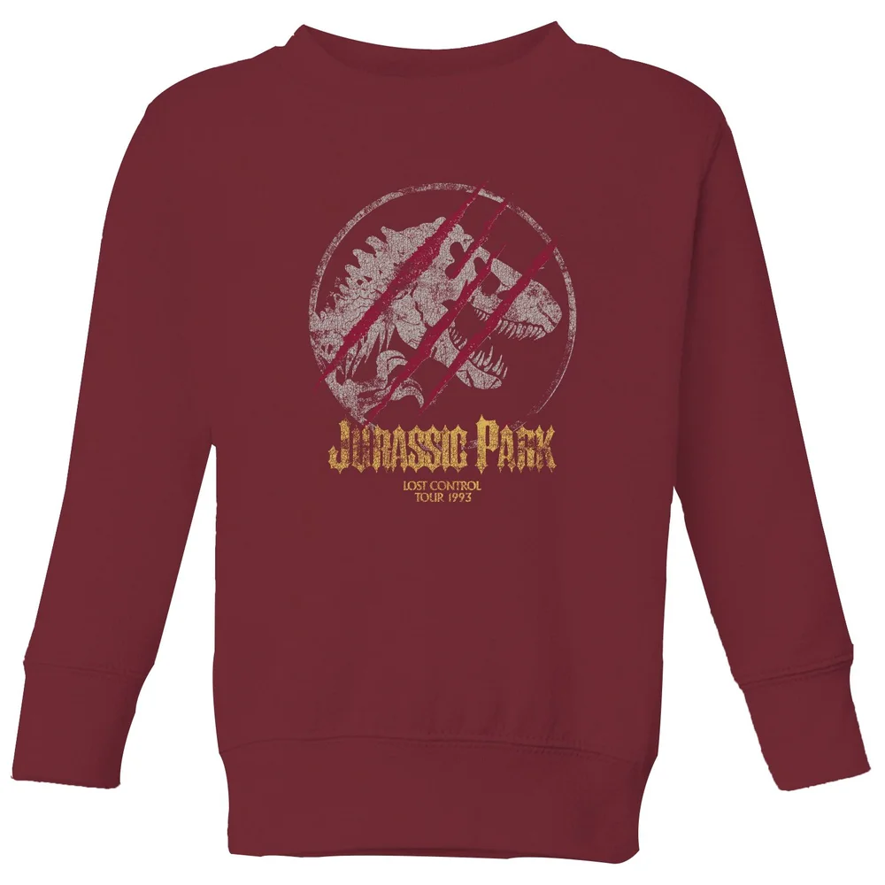 Jurassic Park Lost Control Kids' Sweatshirt - Burgundy - 98/104 (3-4 jaar) Afbeelding 1