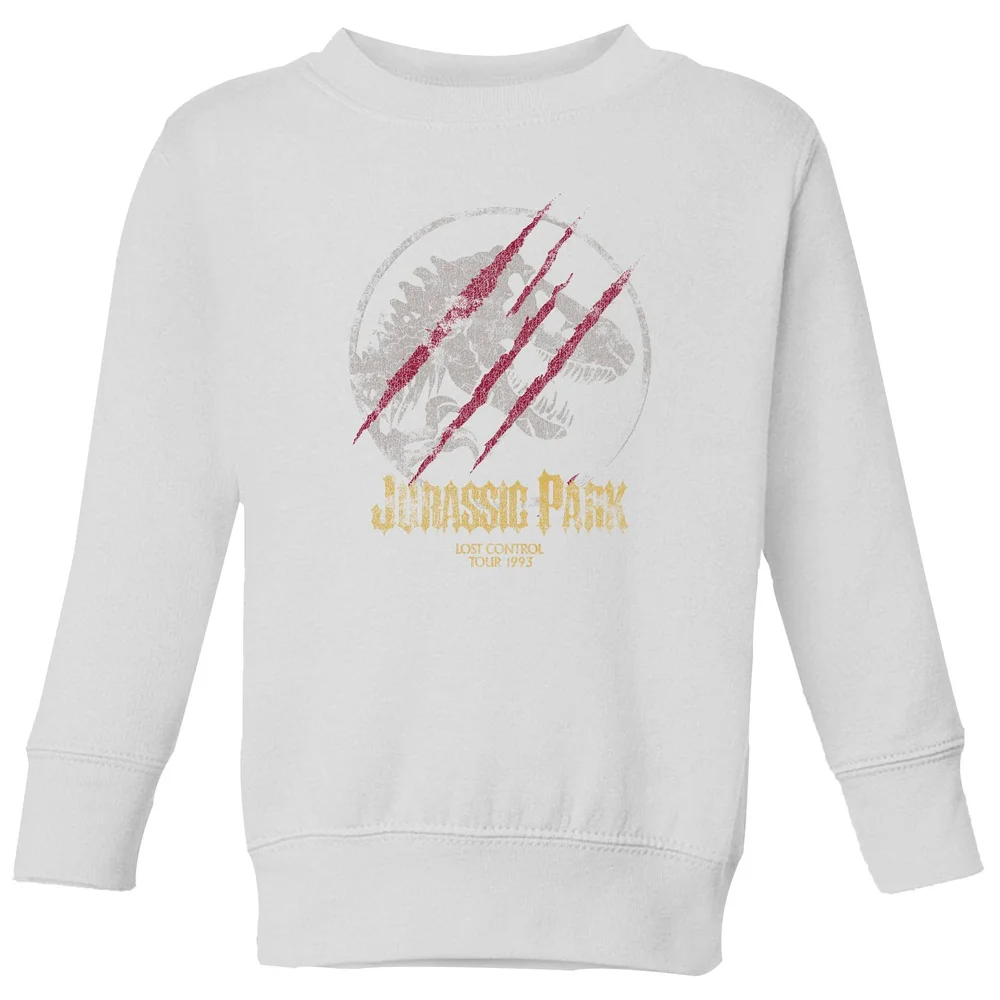 Jurassic Park Lost Control Kids' Sweatshirt - White - 98/104 (3-4 jaar) Afbeelding 1
