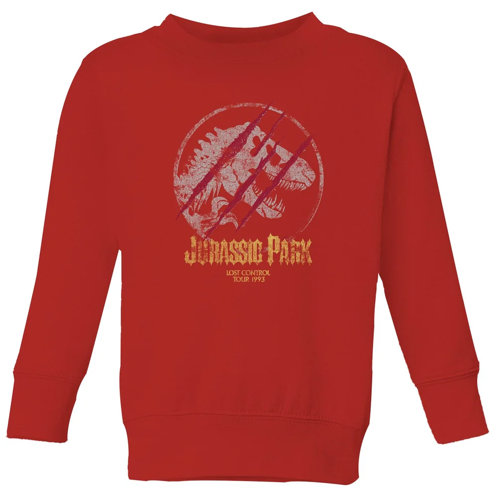 Jurassic Park Lost Control Kids' Sweatshirt - Red - 98/104 (3-4 jaar) Afbeelding 1