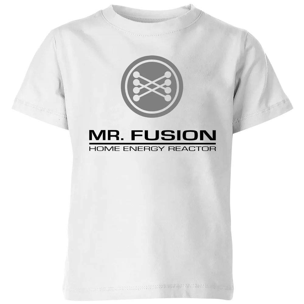 Back To The Future Mr Fusion Kids' T-Shirt - White - 98/104 (3-4 jaar) Afbeelding 1