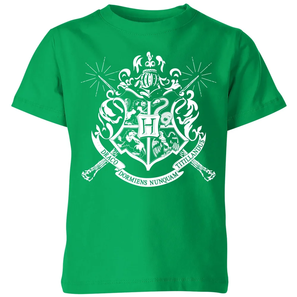 Harry Potter Hogwarts House Crest Kids' T-Shirt - Green - 98/104 (3-4 jaar) Afbeelding 1