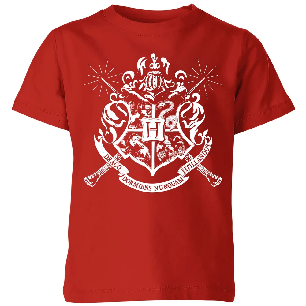 Harry Potter Hogwarts House Crest Kids' T-Shirt - Red - 98/104 (3-4 jaar) Afbeelding 1