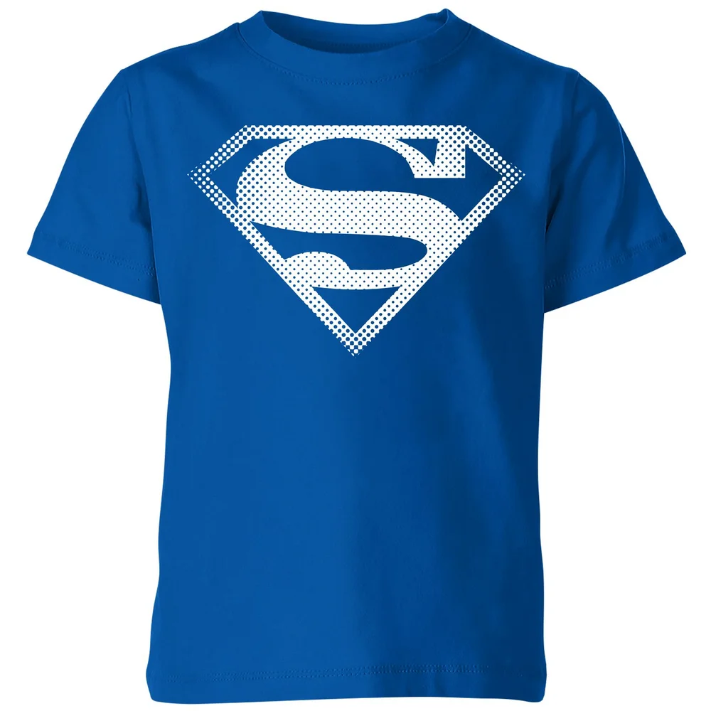 Superman Spot Logo Kids' T-Shirt - Blue - 98/104 (3-4 jaar) Afbeelding 1