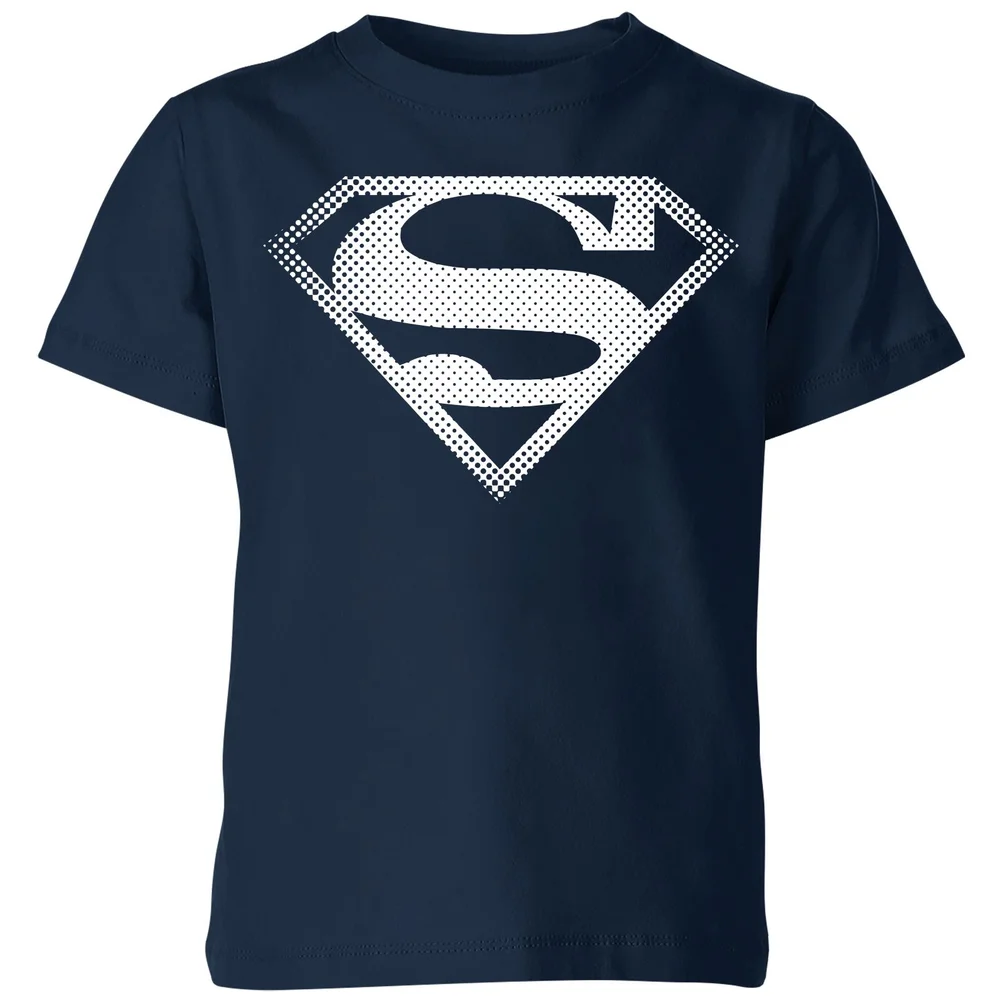 Superman Spot Logo Kids' T-Shirt - Navy - 98/104 (3-4 jaar) Afbeelding 1
