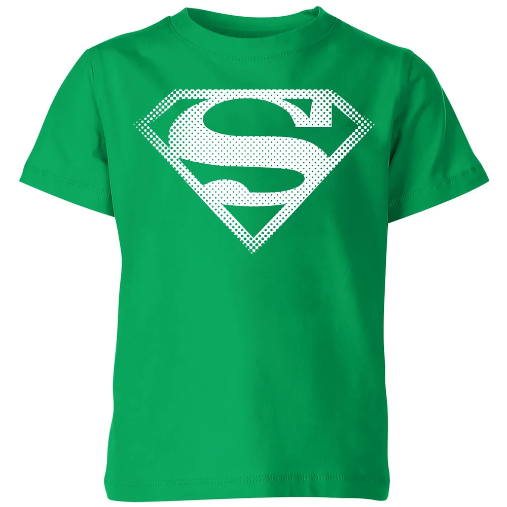 Superman Spot Logo Kids' T-Shirt - Green - 98/104 (3-4 jaar) Afbeelding 1