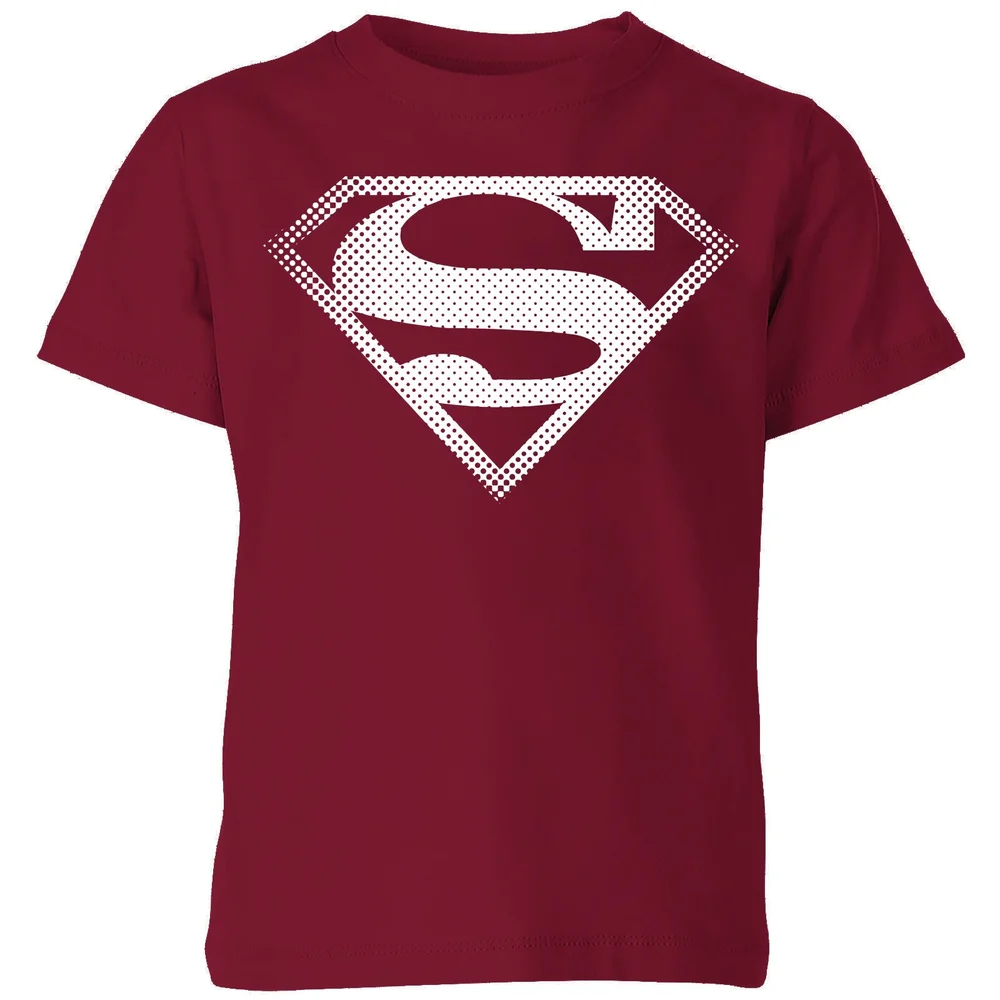 Superman Spot Logo Kids' T-Shirt - Burgundy - 98/104 (3-4 jaar) Afbeelding 1