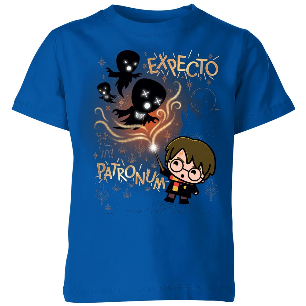 Harry Potter Kids Expecto Patronum Kids' T-Shirt - Blue - 98/104 (3-4 jaar) Afbeelding 1