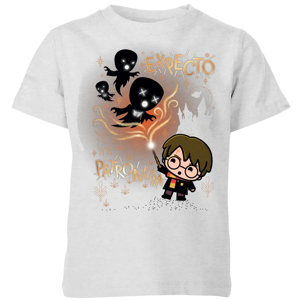 Harry Potter Kids Expecto Patronum Kids' T-Shirt - Grey - 98/104 (3-4 jaar) Afbeelding 1