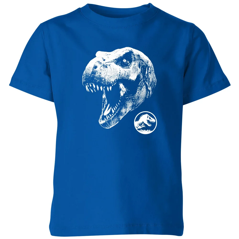 Jurassic Park T Rex Kids' T-Shirt - Blue - 98/104 (3-4 jaar) Afbeelding 1