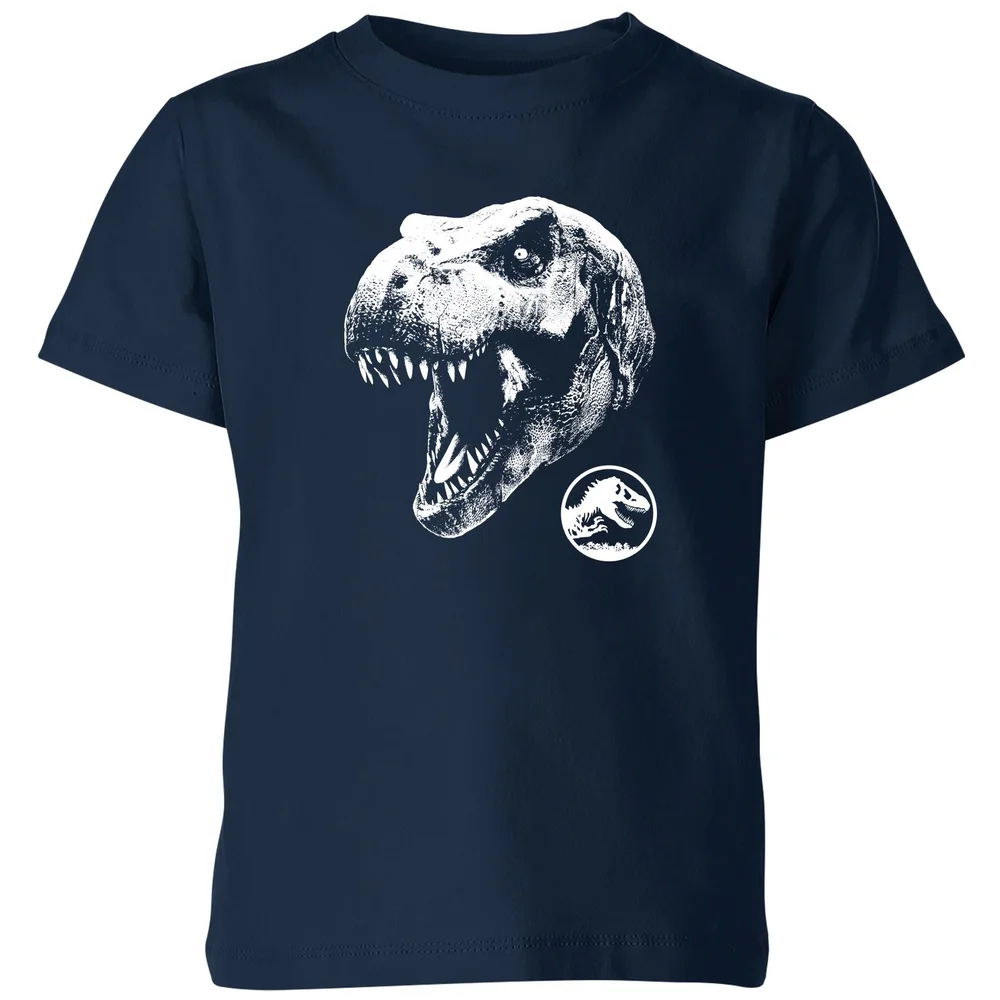 Jurassic Park T Rex Kids' T-Shirt - Navy - 98/104 (3-4 jaar) Afbeelding 1