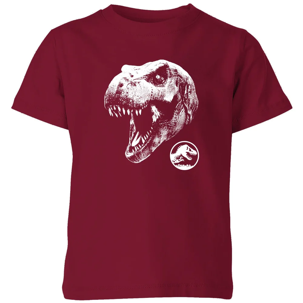 Jurassic Park T Rex Kids' T-Shirt - Burgundy - 98/104 (3-4 jaar) Afbeelding 1