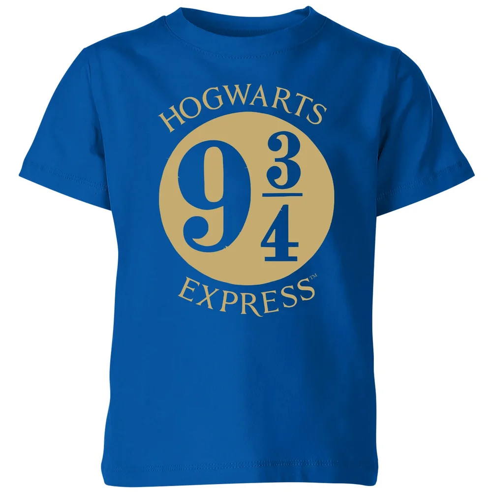 Harry Potter Platform Kids' T-Shirt - Blue - 98/104 (3-4 jaar) Afbeelding 1