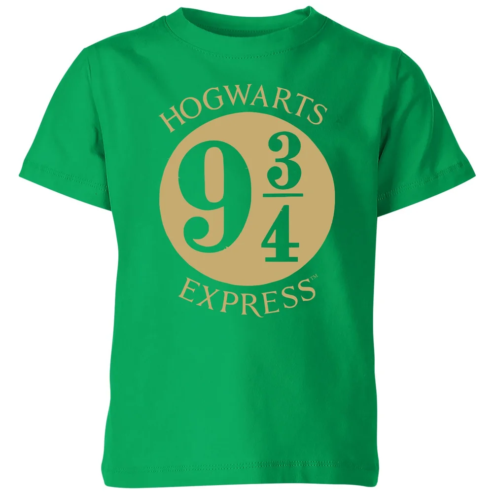 Harry Potter Platform Kids' T-Shirt - Green - 98/104 (3-4 jaar) Afbeelding 1