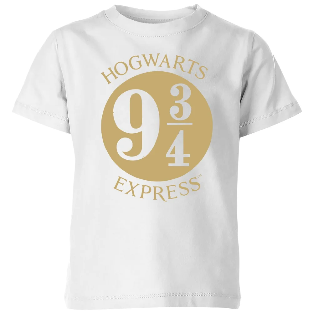 Harry Potter Platform Kids' T-Shirt - White - 98/104 (3-4 jaar) Afbeelding 1