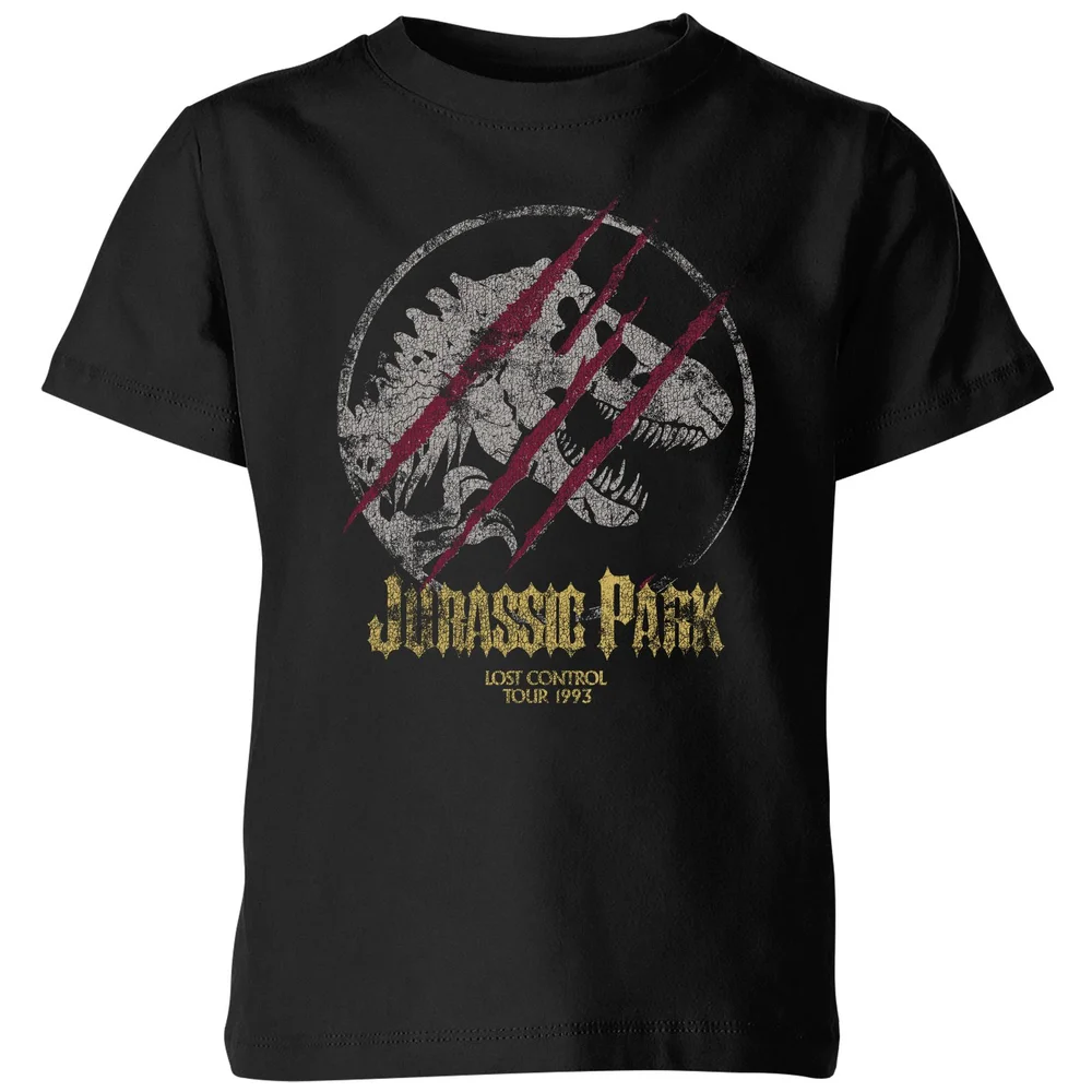 Jurassic Park Lost Control Kids' T-Shirt - Black - 98/104 (3-4 jaar) Afbeelding 1