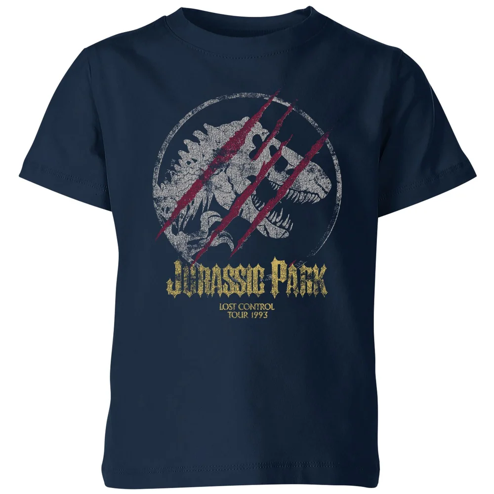 Jurassic Park Lost Control Kids' T-Shirt - Navy - 98/104 (3-4 jaar) Afbeelding 1