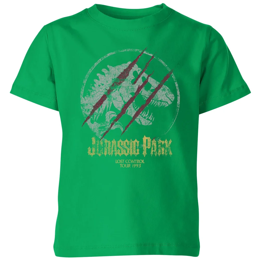 Jurassic Park Lost Control Kids' T-Shirt - Green - 98/104 (3-4 jaar) Afbeelding 1