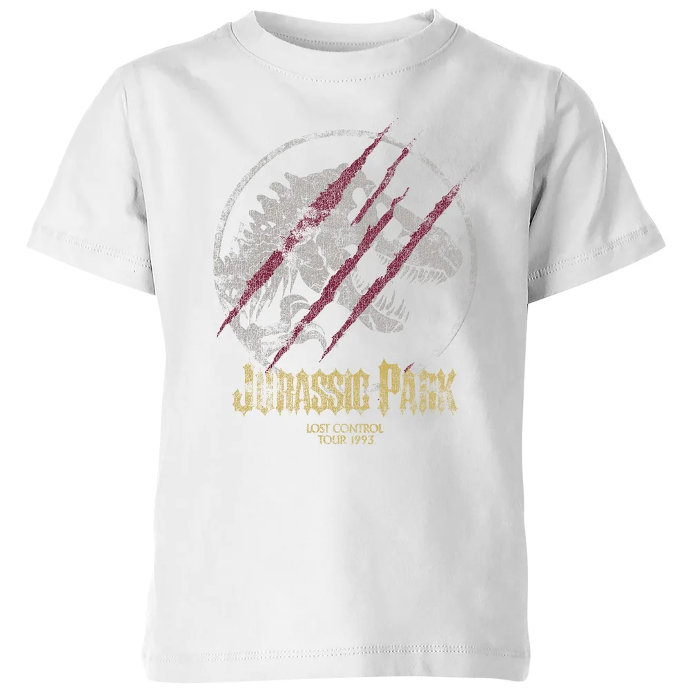 Jurassic Park Lost Control Kids' T-Shirt - White - 98/104 (3-4 jaar) Afbeelding 1