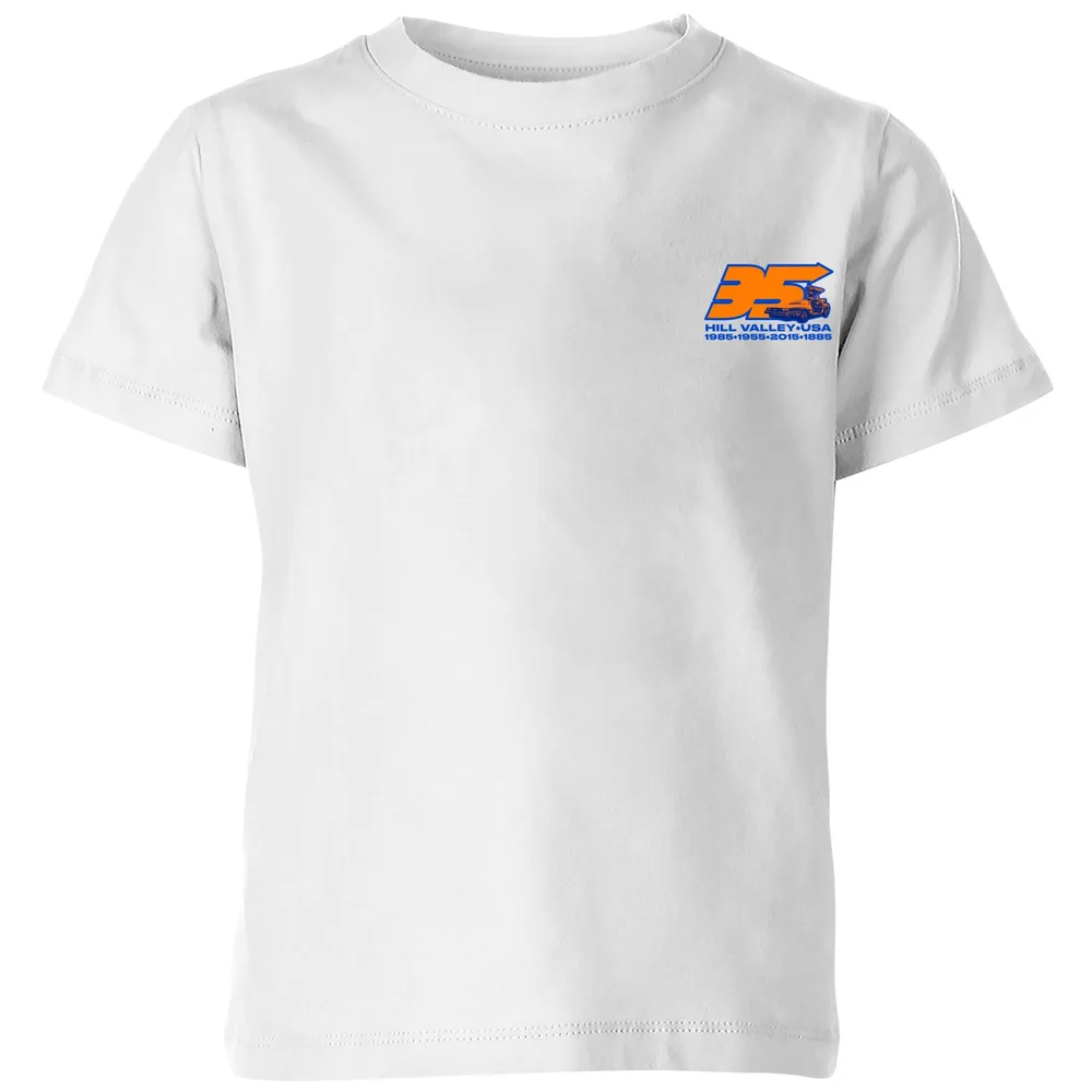 Back To The Future 35 Hill Valley Front Kids' T-Shirt - White - 98/104 (3-4 jaar) Afbeelding 1