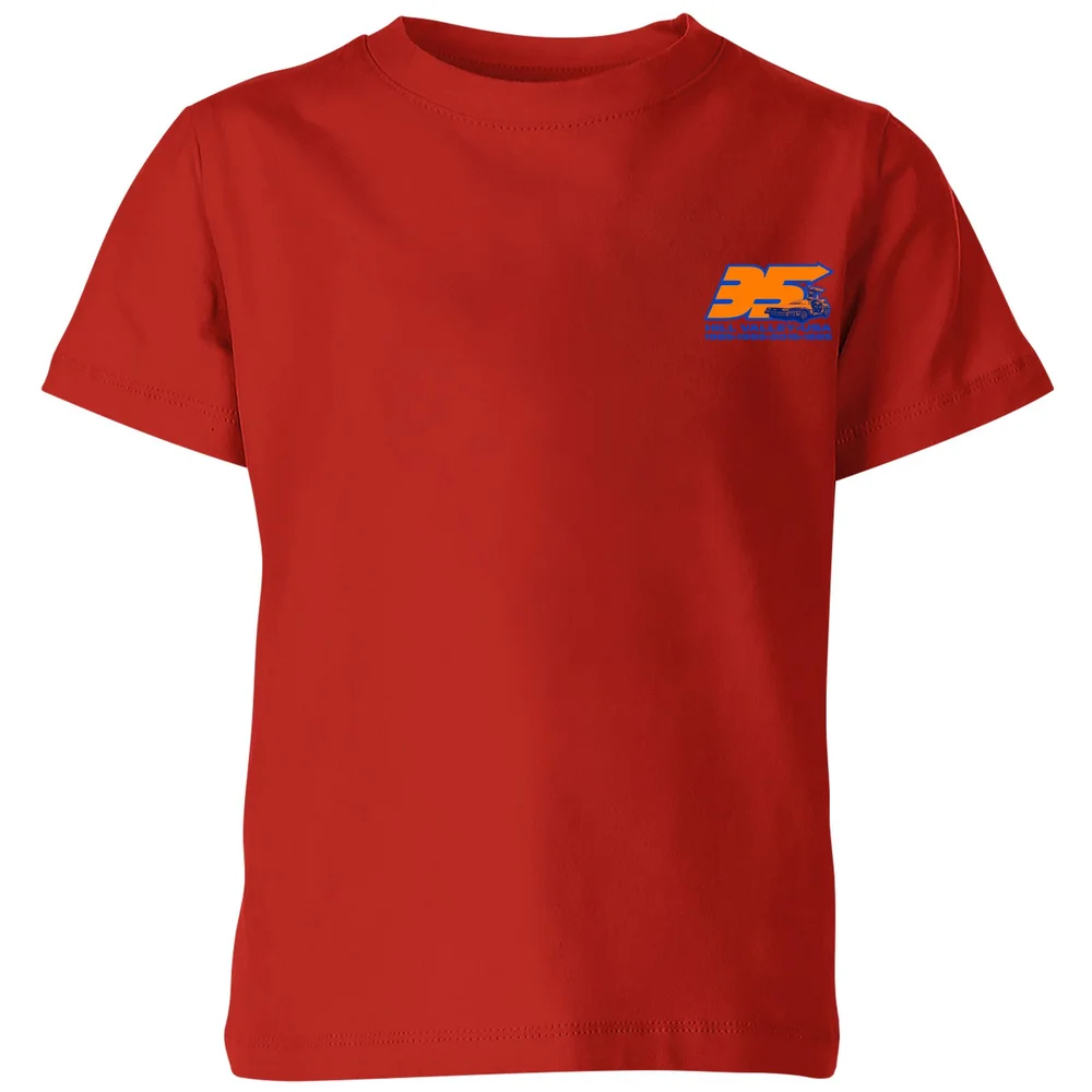 Back To The Future 35 Hill Valley Front Kids' T-Shirt - Red - 98/104 (3-4 jaar) Afbeelding 1