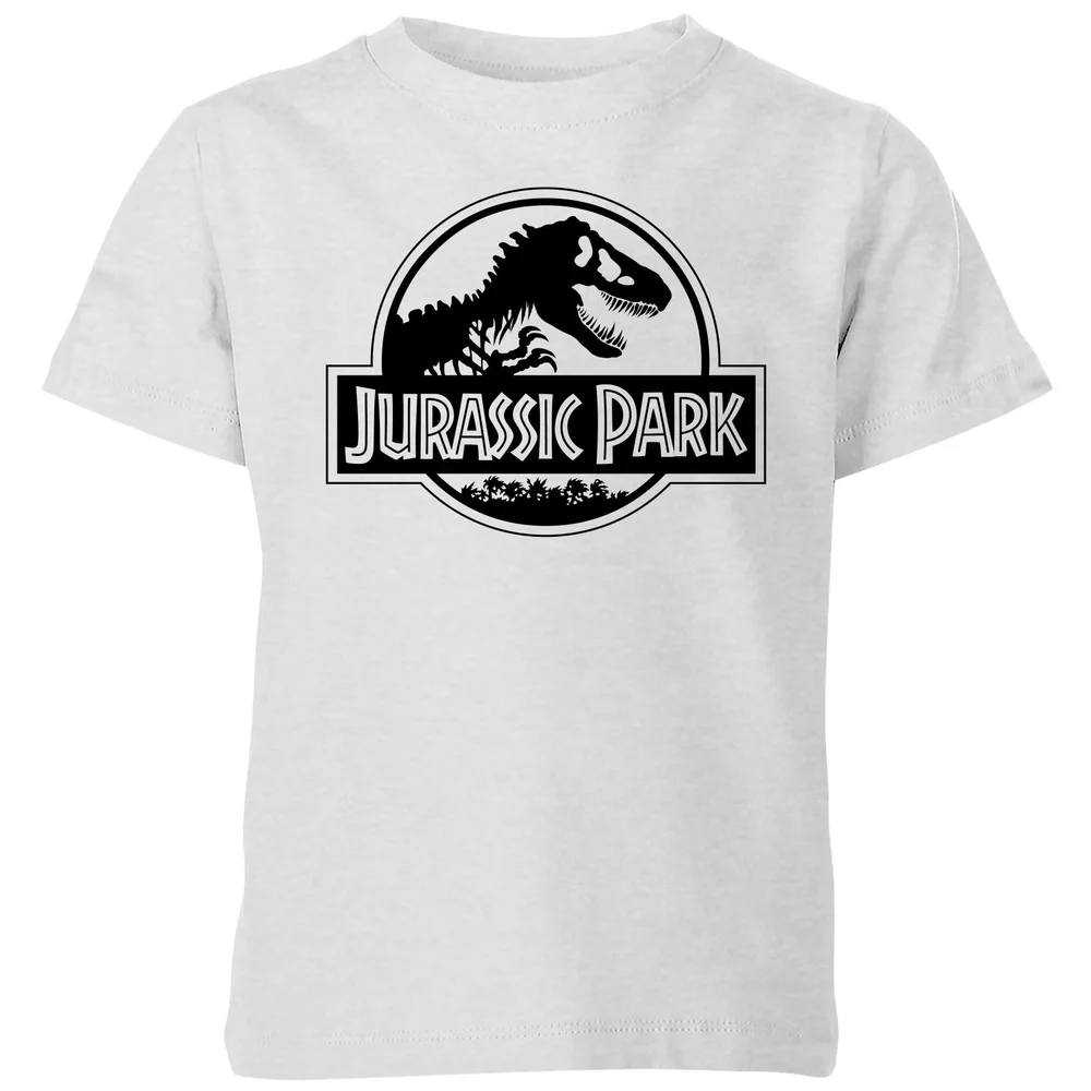 Jurassic Park Logo Kids' T-Shirt - Grey - 98/104 (3-4 jaar) Afbeelding 1