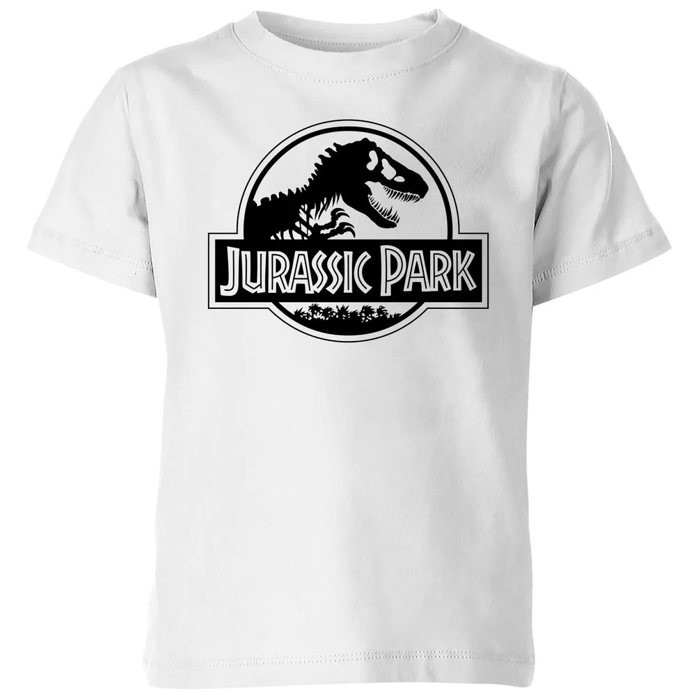 Jurassic Park Logo Kids' T-Shirt - White - 98/104 (3-4 jaar) Afbeelding 1