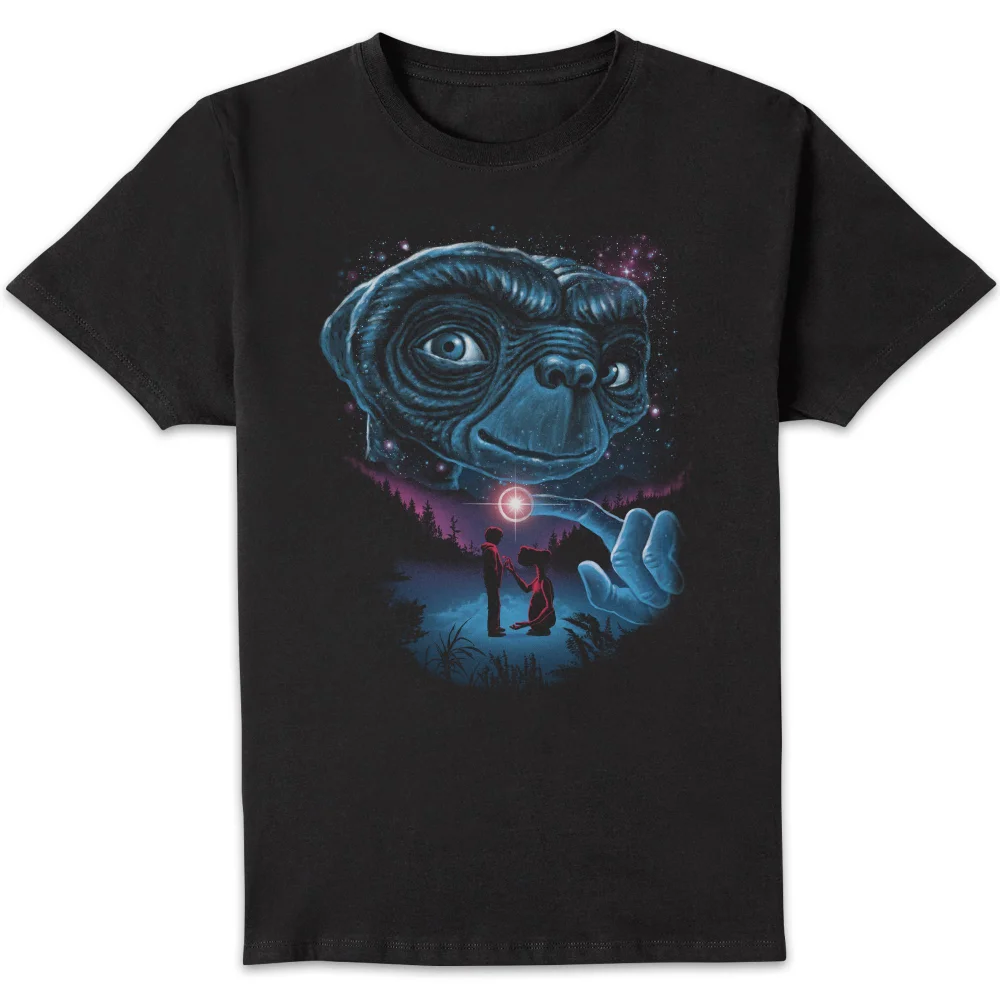 E.T. The Extra-Terrestrial X Ghoulish Phone Home Men's T-Shirt - Black - S Afbeelding 1