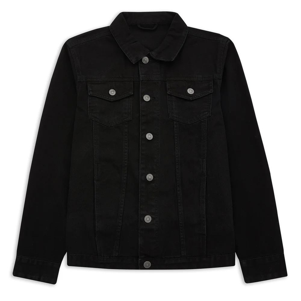 E.T. The Extra-Terrestrial X Ghoulish Denim Jacket - Black - S - Zwart Afbeelding 1