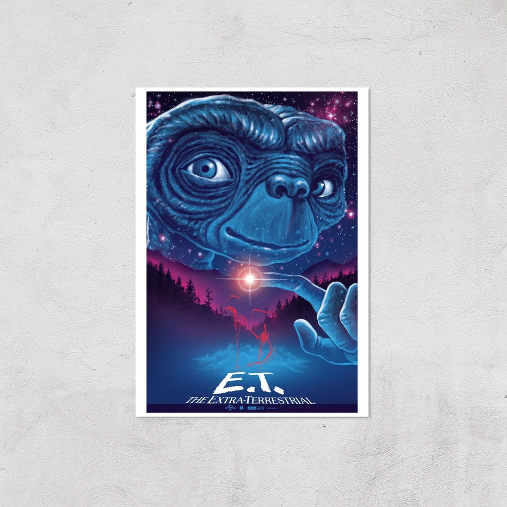E.T. The Extra-Terrestrial X Ghoulish Print Giclee Art Print - A4 - Print Only Afbeelding 1