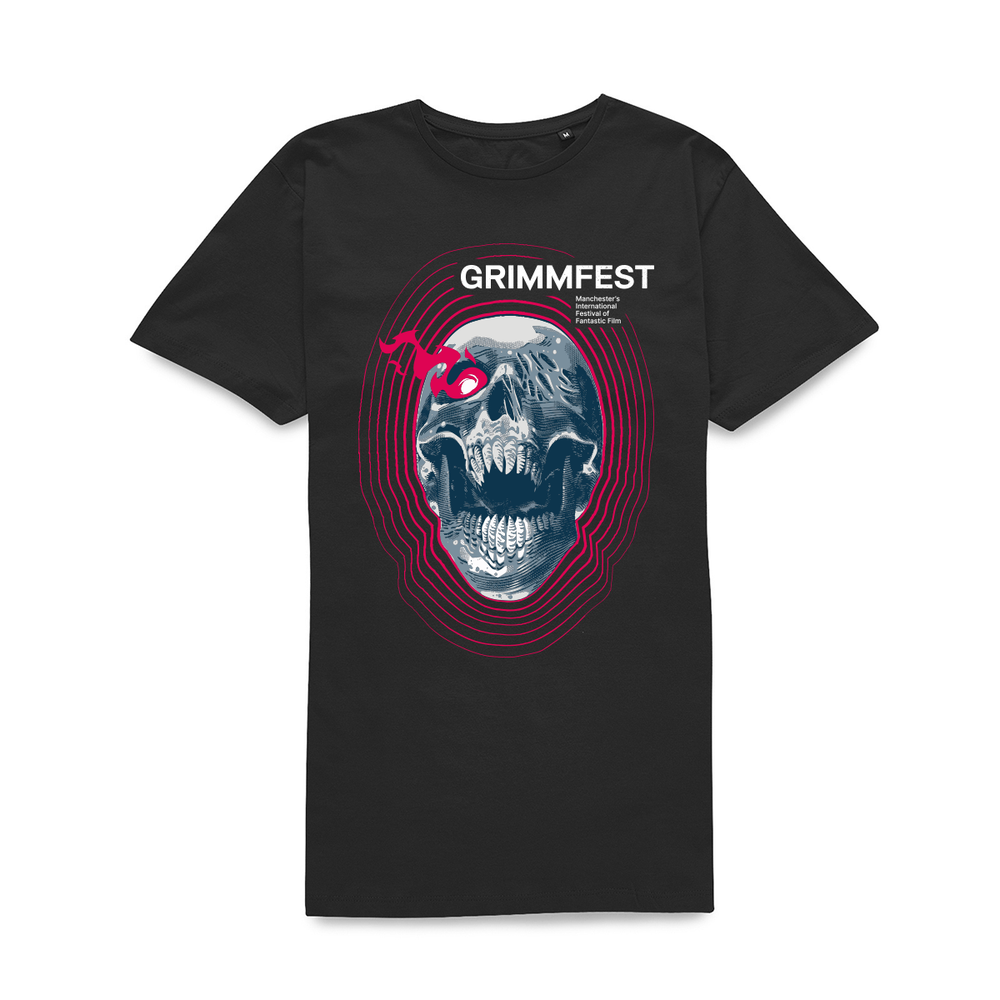 Grimmfest 2022 Skull Unisex T-Shirt - Black - S Afbeelding 1