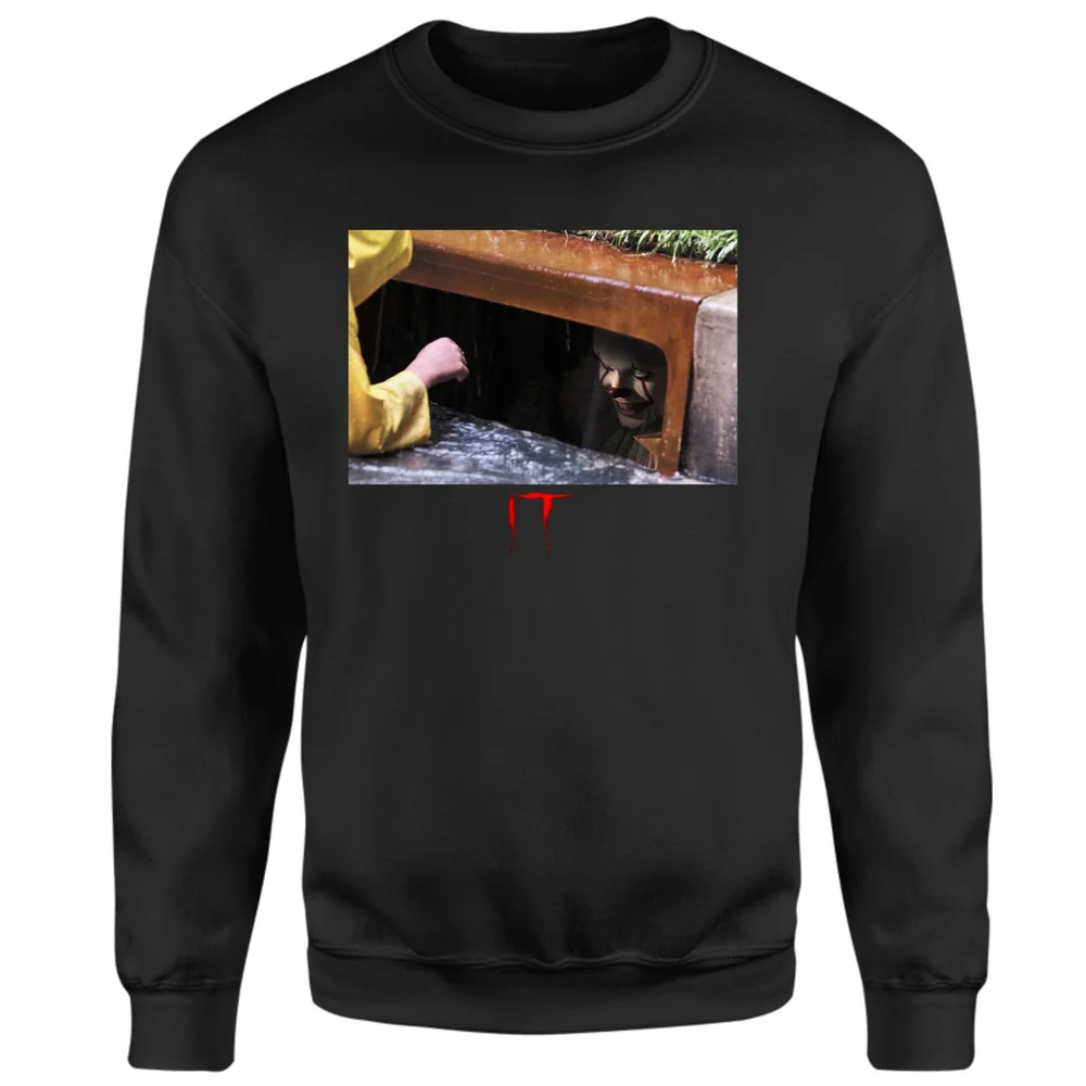 IT Chapter 1 (2017) Pennywise Sweatshirt - Black - S Afbeelding 1