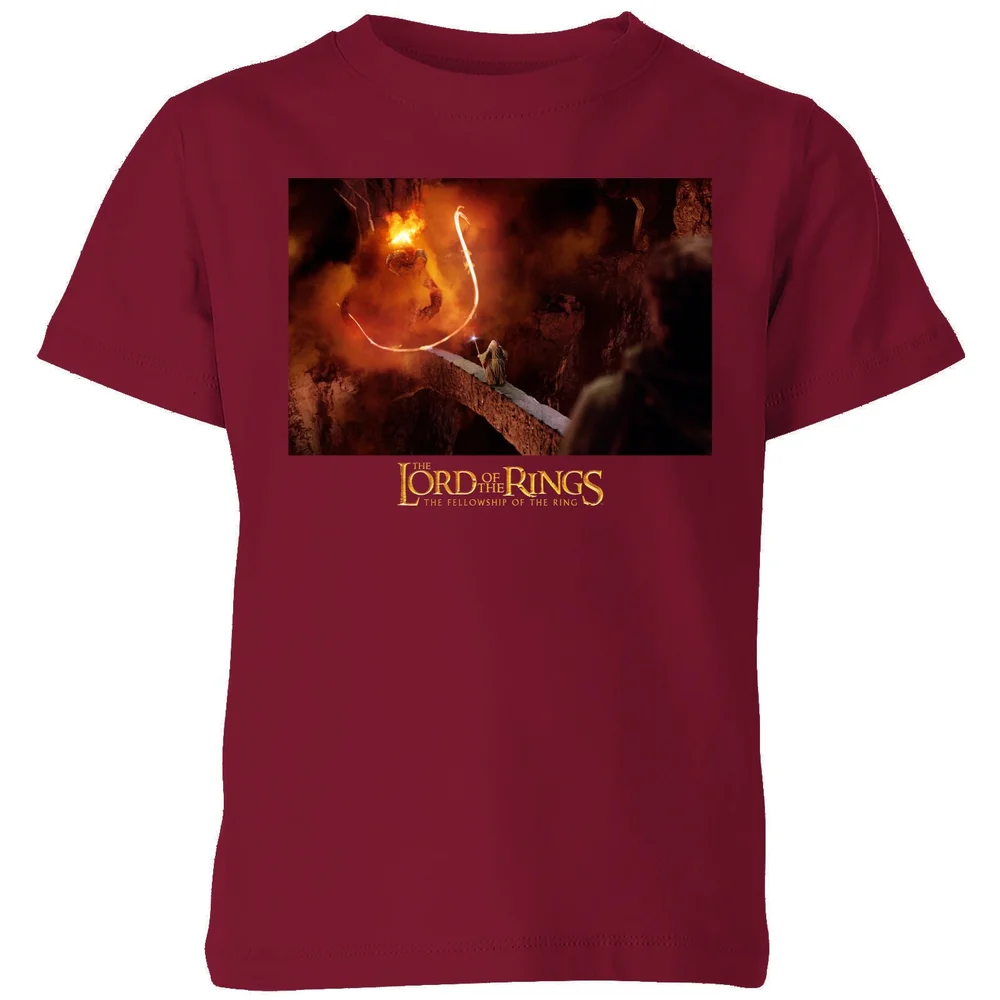 Lord Of The Rings You Shall Not Pass Kids' T-Shirt - Burgundy - 98/104 (3-4 jaar) Afbeelding 1