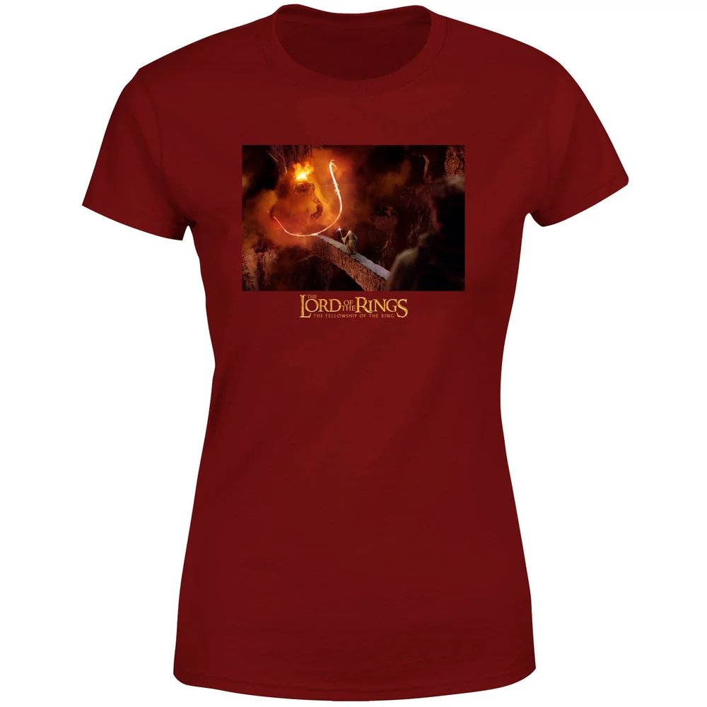 Lord Of The Rings You Shall Not Pass Women's T-Shirt - Burgundy - XS - Burgundy Afbeelding 1