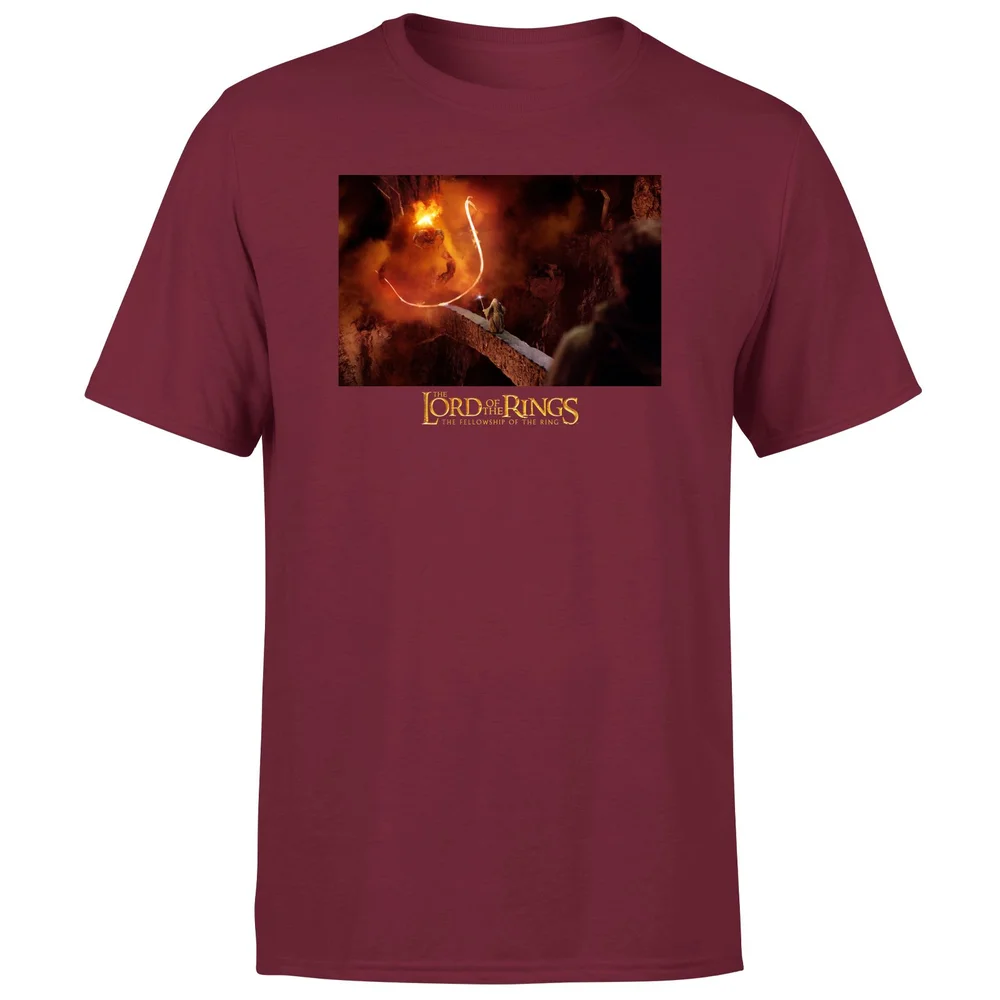 Lord Of The Rings You Shall Not Pass Men's T-Shirt - Burgundy - S Afbeelding 1