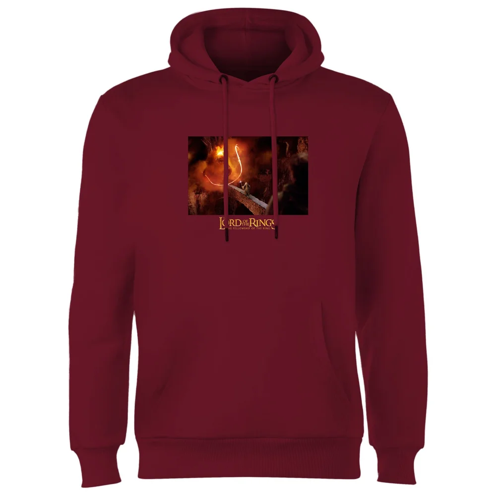 Lord Of The Rings You Shall Not Pass Hoodie - Burgundy - S Afbeelding 1