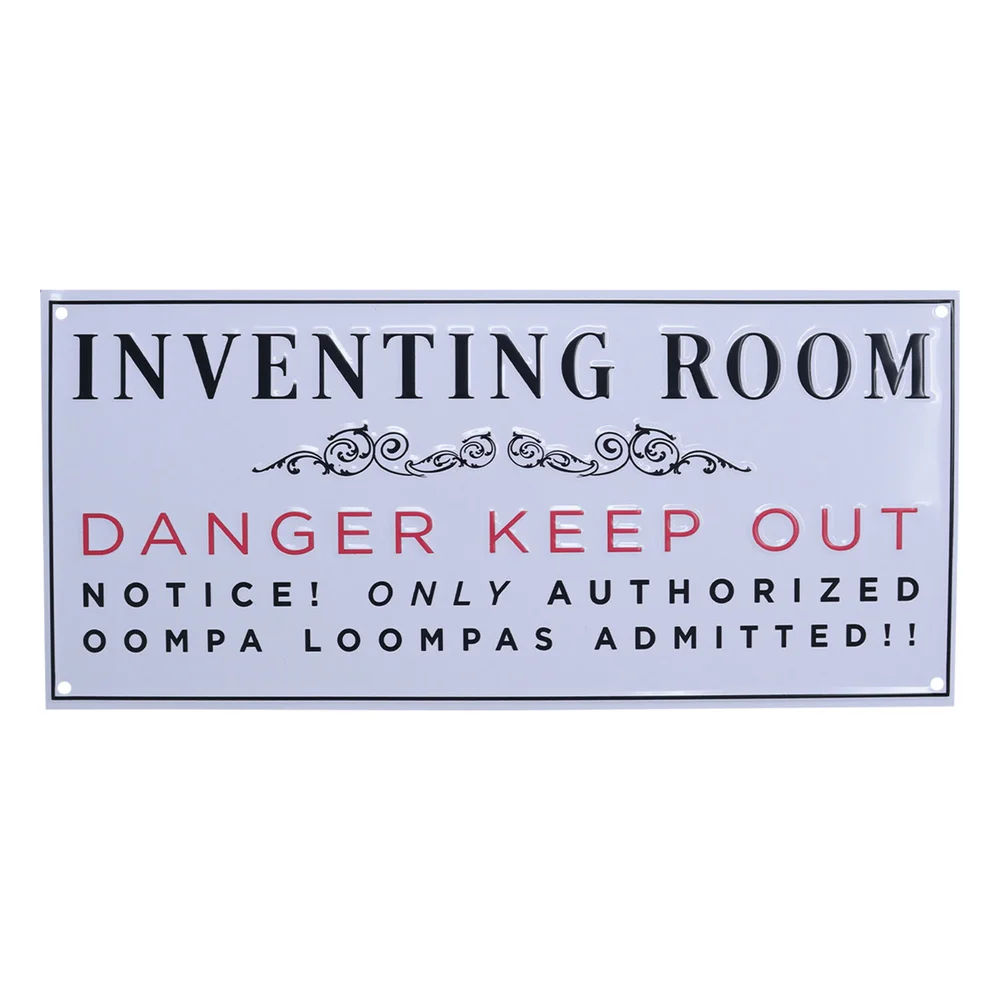 Fanattik Willy Wonka Scaled Replica Metal Sign Afbeelding 1