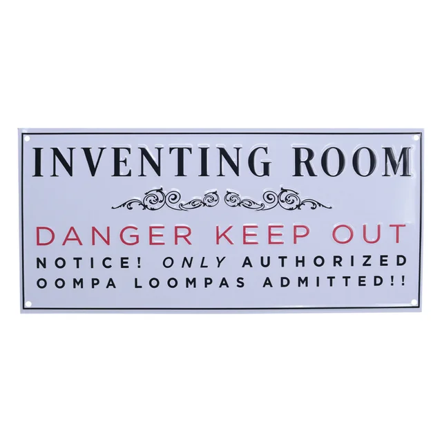 Fanattik Willy Wonka Scaled Replica Metal Sign