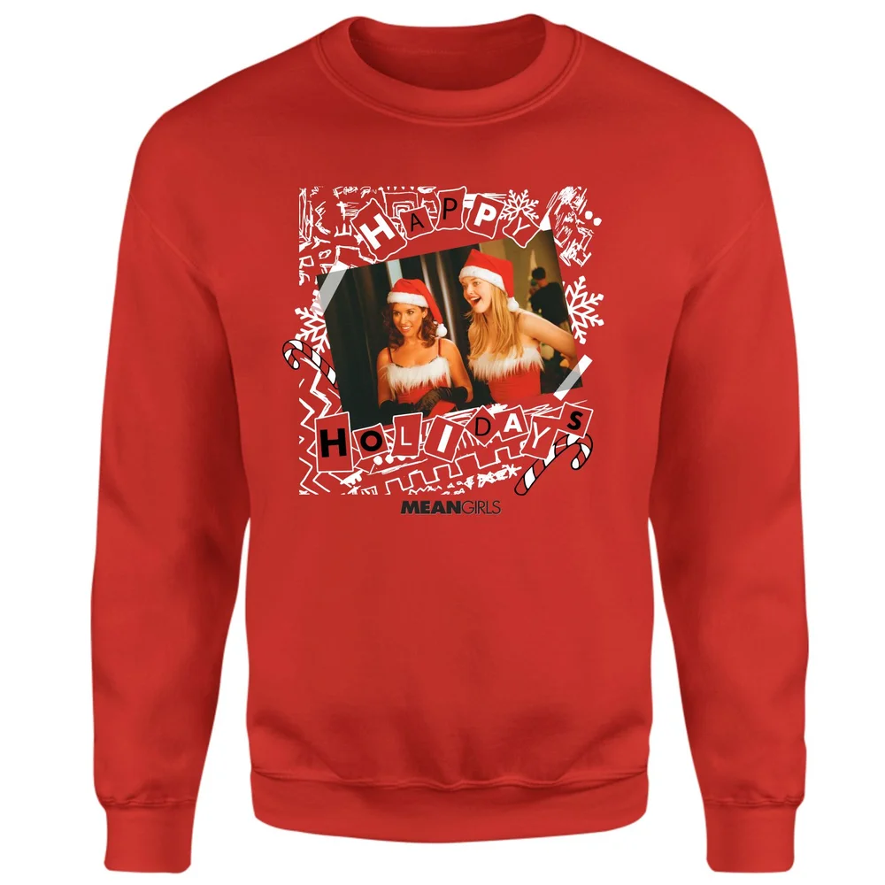 Mean Girls Jingle Bell Rock Christmas Jumper - Red - S Afbeelding 1