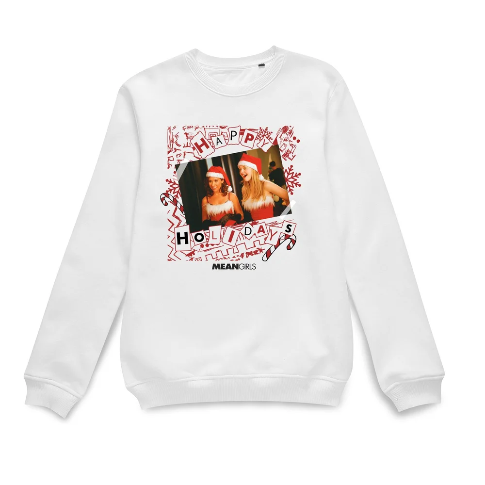 Mean Girls Jingle Bell Rock Christmas Jumper - White - S Afbeelding 1