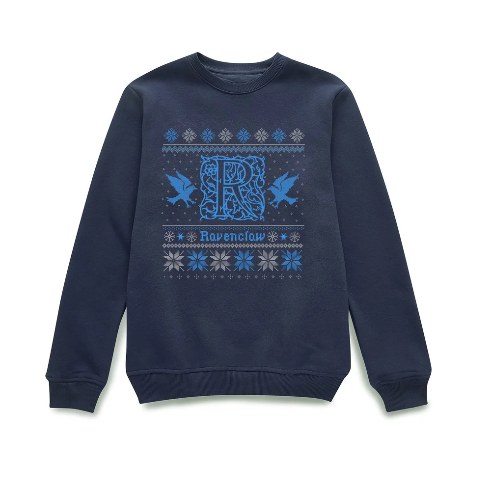 Harry Potter Ravenclaw Christmas Christmas Jumper - Navy - S Afbeelding 1